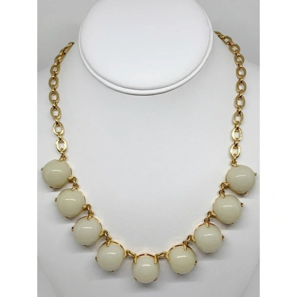 J. Crew Cream Bauble Necklace